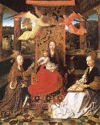 unknow artist The Madonna and the Nino enthroned, with the holy Catalina and Barbara oil painting reproduction